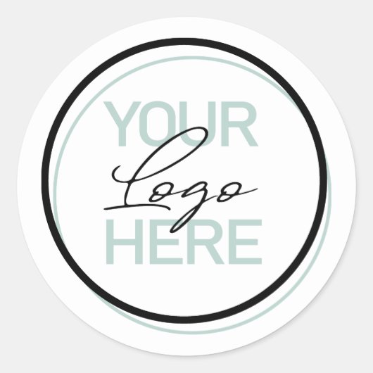 Aangepaste ronde bedrijfstickers – Logo-label Sticker (Voorkant)