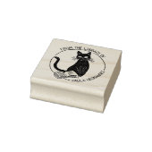 Aangepaste Ronde Bibliotheek Cat Bookplate Rubberstempel (Stempel)