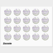 Aangepaste Ronde Bohemian Weddenschappen Ronde Sticker (Vel)