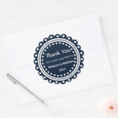 Aangepaste ronde bruiloft gunst dank u Stickers (Envelop)