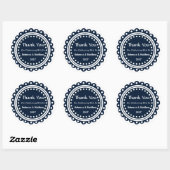 Aangepaste ronde bruiloft gunst dank u Stickers (Vel)