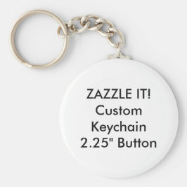 Aangepaste ronde Button Sleutelhanger sleutelgroep