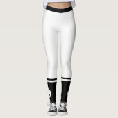 Aangepaste ronde cirkel zakelijke Logo stijlvolle  Leggings (Voorkant)