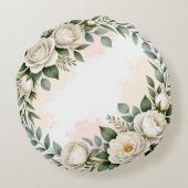 Aangepaste ronde decoratieve kussen (Achterkant)