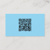 Aangepaste ronde foto en QR-code voor kleine bedri Visitekaartje (Achterkant)