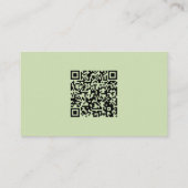Aangepaste ronde foto en QR-code voor kleine bedri Visitekaartje (Achterkant)