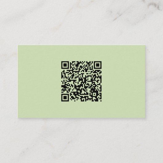 Aangepaste ronde foto en QR-code voor kleine bedri Visitekaartje (Achterkant)