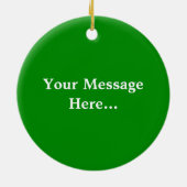 Aangepaste Ronde Foto Kerst Ornament (Achterkant)