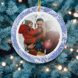 Aangepaste Ronde Foto Kerst Ornament