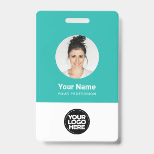 Aangepaste Ronde Foto Logo Naam Werknemer Badge