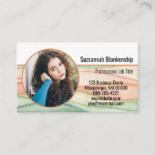 Aangepaste ronde foto Small Business Kleurrijk Visitekaartje (Voorkant)