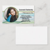 Aangepaste ronde foto-Waterverf voor kleine bedrij Visitekaartje (Voorkant / Achterkant)