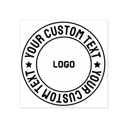 Aangepaste ronde houten stempel - gepersonaliseerd (Afrduk)