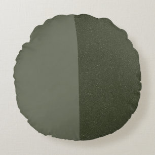 Aangepaste ronde kussen – getextureerd mos groen