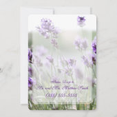 Aangepaste ronde lavender Bohemian repetitie Uitno Kaart (Achterkant)