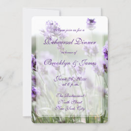 Aangepaste ronde lavender Bohemian repetitie Uitno Kaart