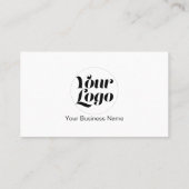 Aangepaste ronde Logo Professional, modern, eenvou Visitekaartje (Achterkant)