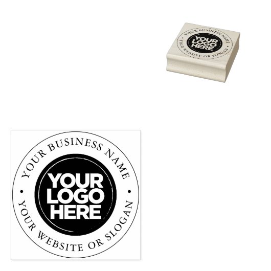 Aangepaste ronde Logo Rubberstempel (Gestempeld)
