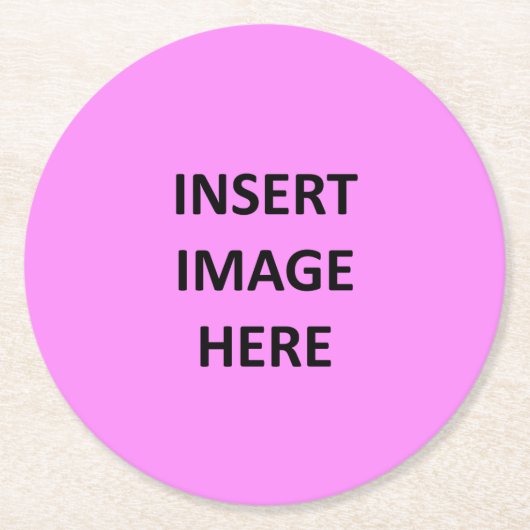 Aangepaste ronde Onderzetter Sjabloon (Voorkant)