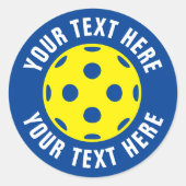 Aangepaste ronde pekeltennisstickers ronde sticker (Voorkant)