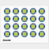 Aangepaste ronde pekeltennisstickers sticker (Vel)