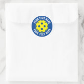 Aangepaste ronde pekeltennisstickers sticker (Tas)