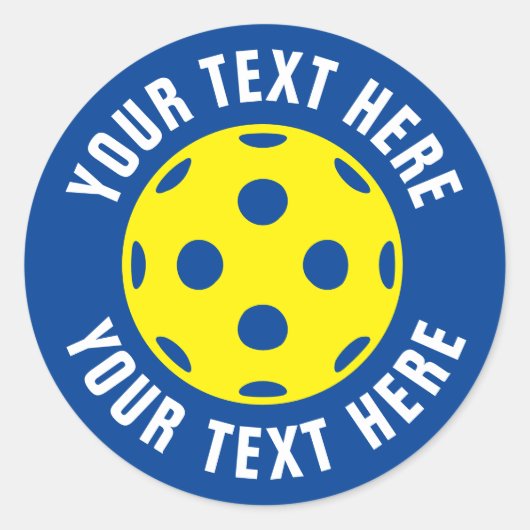 Aangepaste ronde pekeltennisstickers sticker (Voorkant)