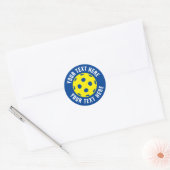 Aangepaste ronde pekeltennisstickers sticker (Envelop)