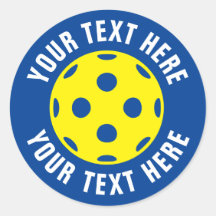 Aangepaste ronde pekeltennisstickers