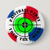 Aangepaste ronde pintball-knoppen op feestdag button 7,6 cm (Voorkant)