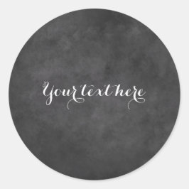 Aangepaste ronde schoolbord krijtbord bruiloft sti sticker