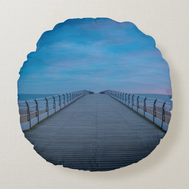 Aangepaste ronde Sierkussen Gepersonaliseerde Home Rond Kussen (Voorkant)