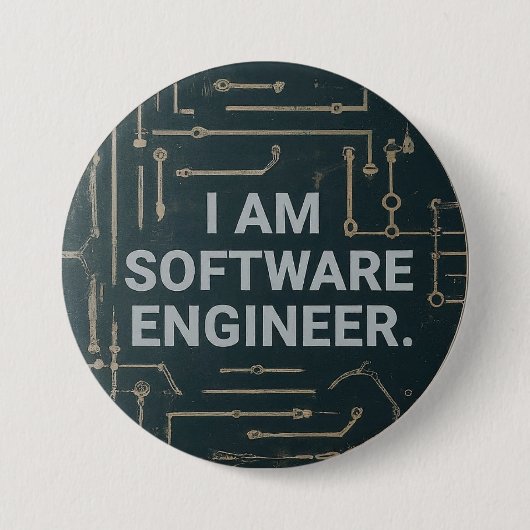 Aangepaste ronde software door de technicus ontwor ronde button 7,6 cm (Voorkant)