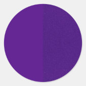 Aangepaste ronde Sticker – Solid & Noise Paarse Sp (Voorkant)