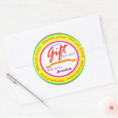 Aangepaste ronde Stickers voor Gift Label Labels (Envelop)