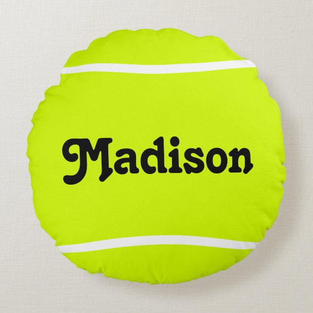 Aangepaste ronde tennisbalklooster voor tennisspel rond kussen (Voorkant)