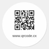 Aangepaste ronde ticker sticker (Voorkant)