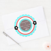 Aangepaste Ronde Uit de Keuken van Stickers Gift L (Envelop)