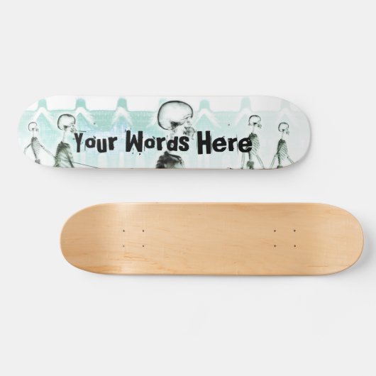 Aangepaste röntgenskeletten vanmiddag rol persoonlijk skateboard (Horizontaal)