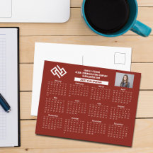 Aangepaste Rood 2027 Bedrijfskalender Zakelijk