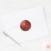 Aangepaste Rood Folie Afstudeercertificaat Zegel (Envelop)