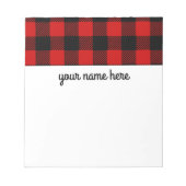 Aangepaste Rood laptopblok Notitieblok (Voorkant)