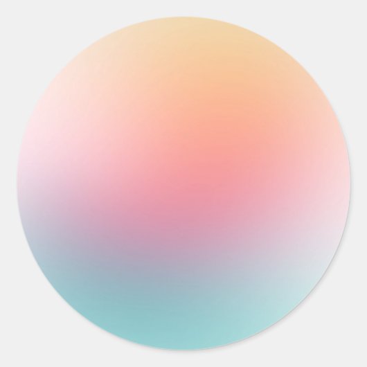 Aangepaste Rood Roze Blauw Paars Geel Lege Sjabloo Ronde Sticker (Voorkant)