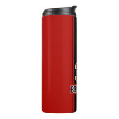 Aangepaste roodroze en zwarte snufjes voor sport thermosbeker (Gedraaid links)