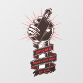 Aangepaste rook- en vape winkel Kleine onderneming Raamsticker (Vel)