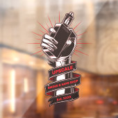 Aangepaste rook- en vapewinkel Kleine Bedrijven Raamsticker (Vel 2)