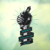 Aangepaste rook- en vapewinkel Kleine Bedrijven Raamsticker (Vel 3)