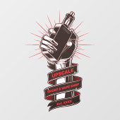 Aangepaste rook- en vapewinkel Kleine onderneming Raamsticker (Vel)