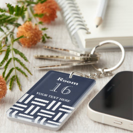 Aangepaste room hotel/lodge sleutelhanger