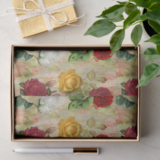 Aangepaste  Roos afdrukken Tissuepapier (Geschenk)